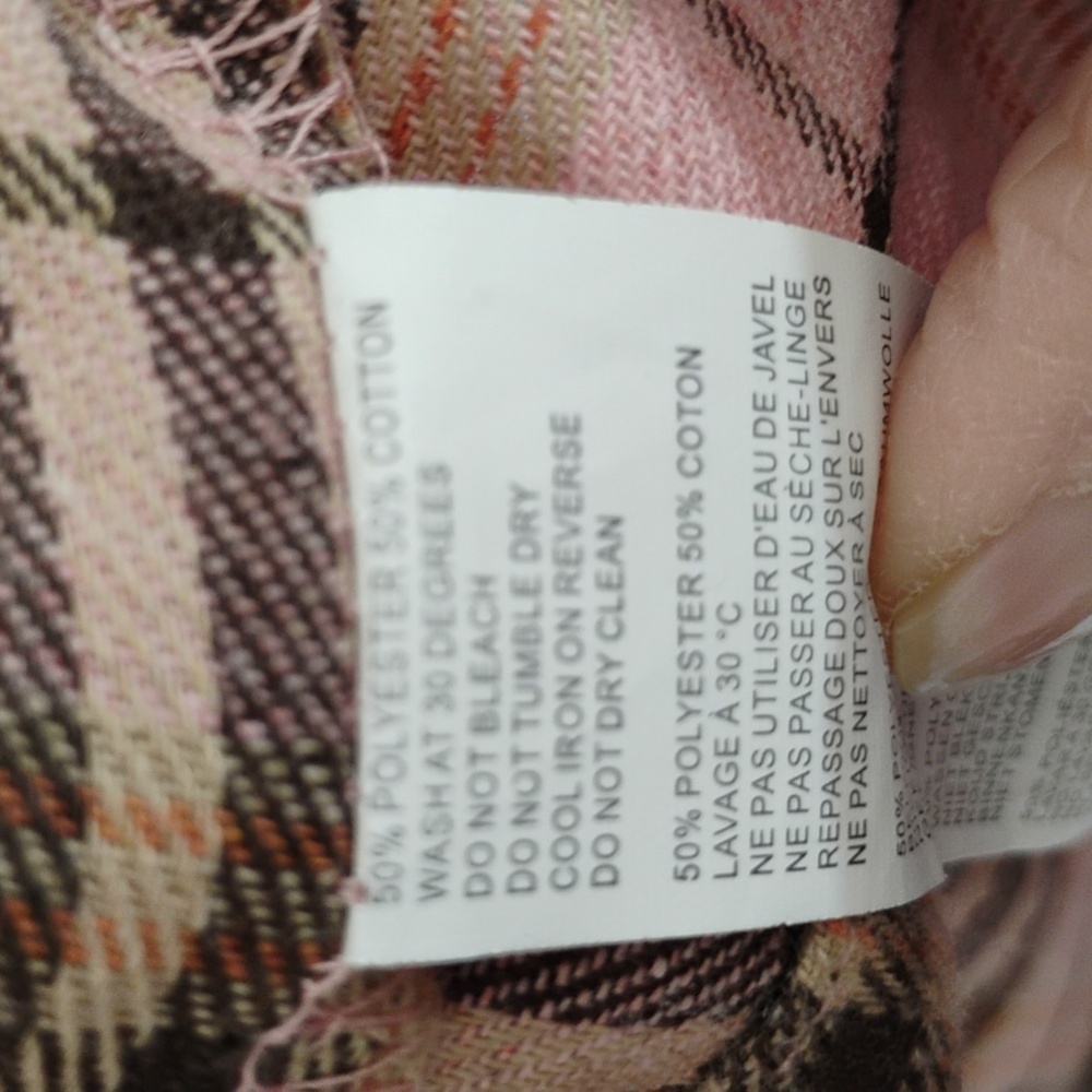 BooHoo Pink Plaid Dress With Ruffle Sleeves  6 - Picture 5 of 7